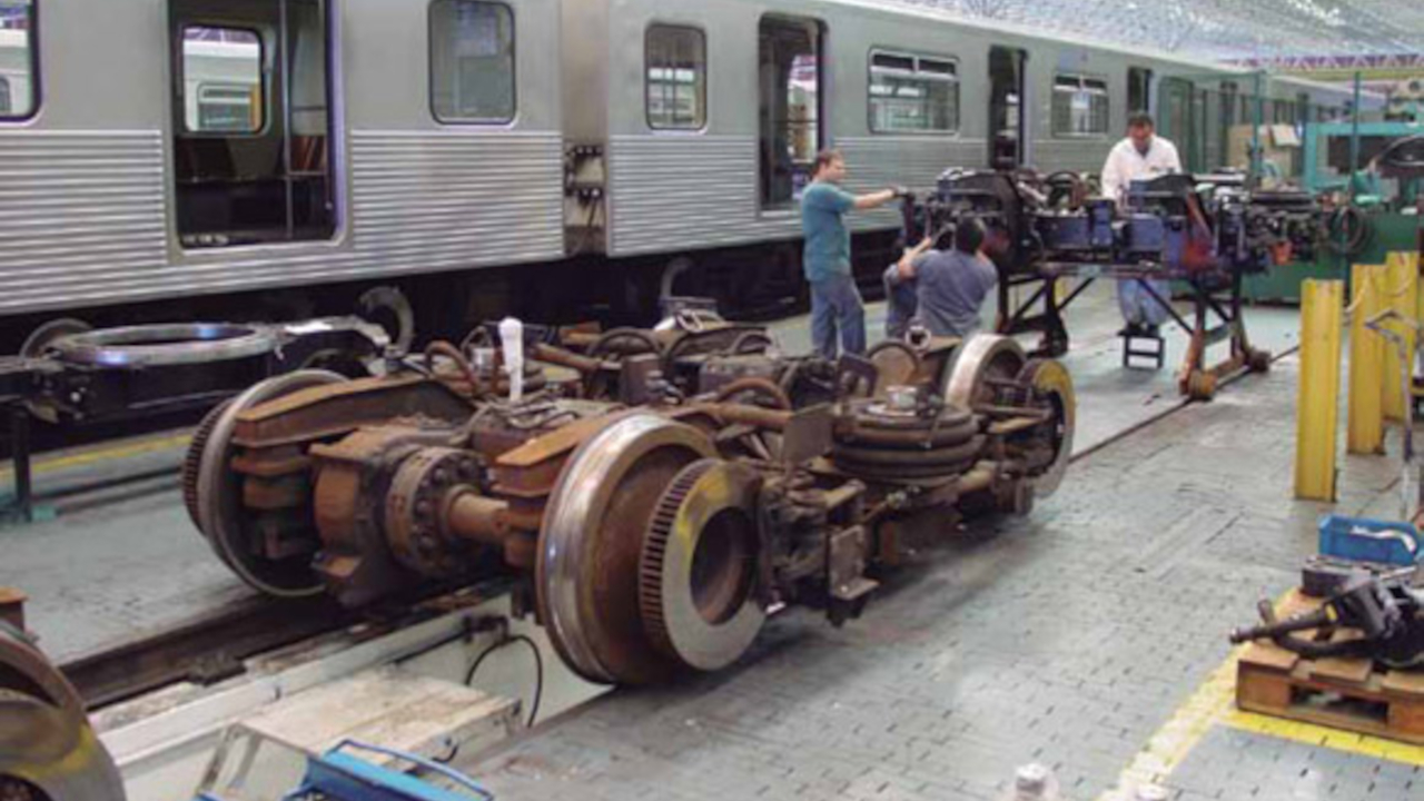 Oficinas de manutenção do Metrô de São Paulo Revista Manutenção